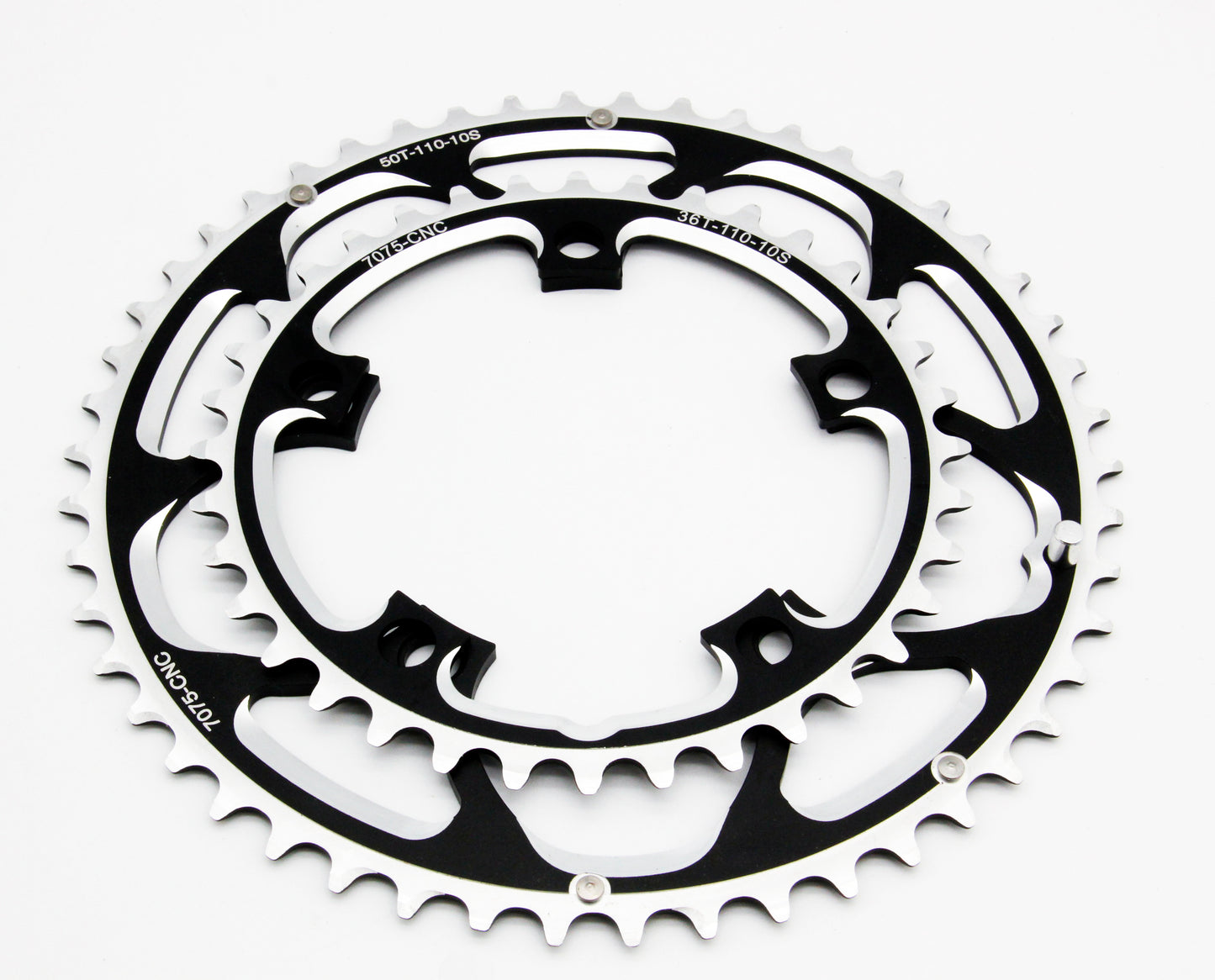 SwishTi Road Cyclocross eBike Bike Chainring Set BCD110mm 50/36T For 10-Speed Shimano