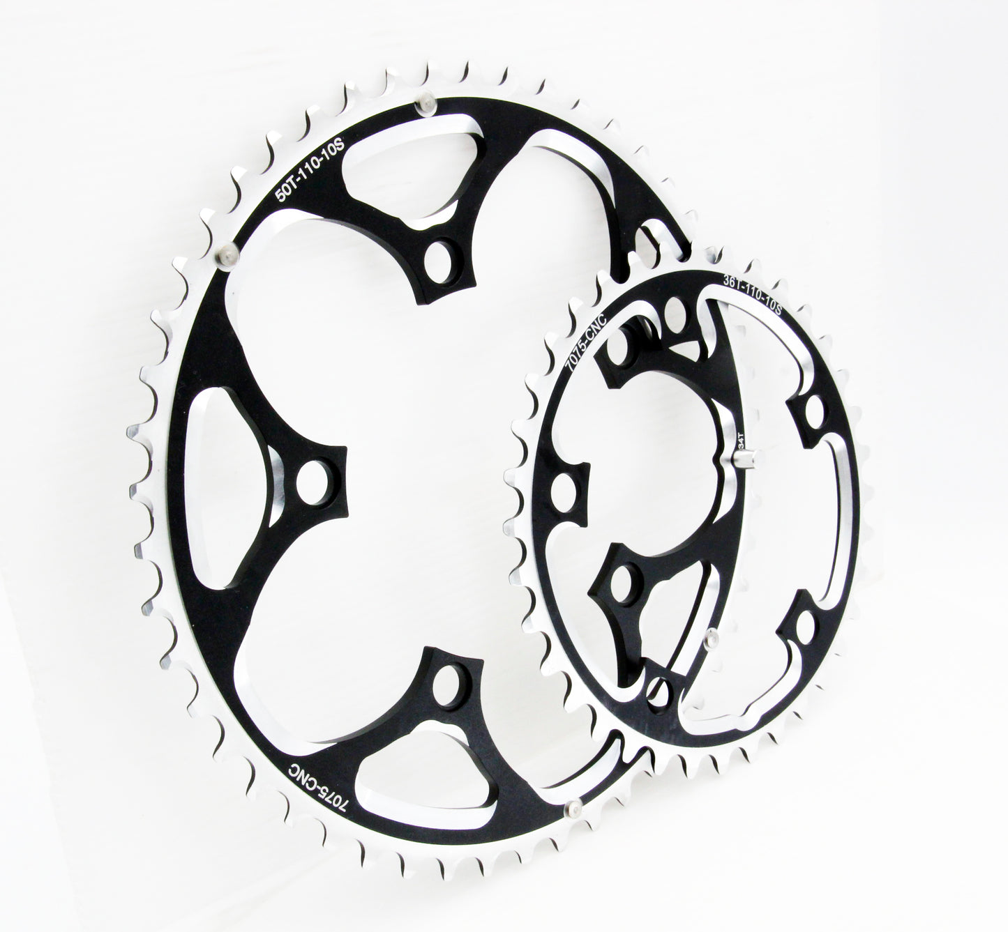 SwishTi Road Cyclocross eBike Bike Chainring Set BCD110mm 50/36T For 10-Speed Shimano