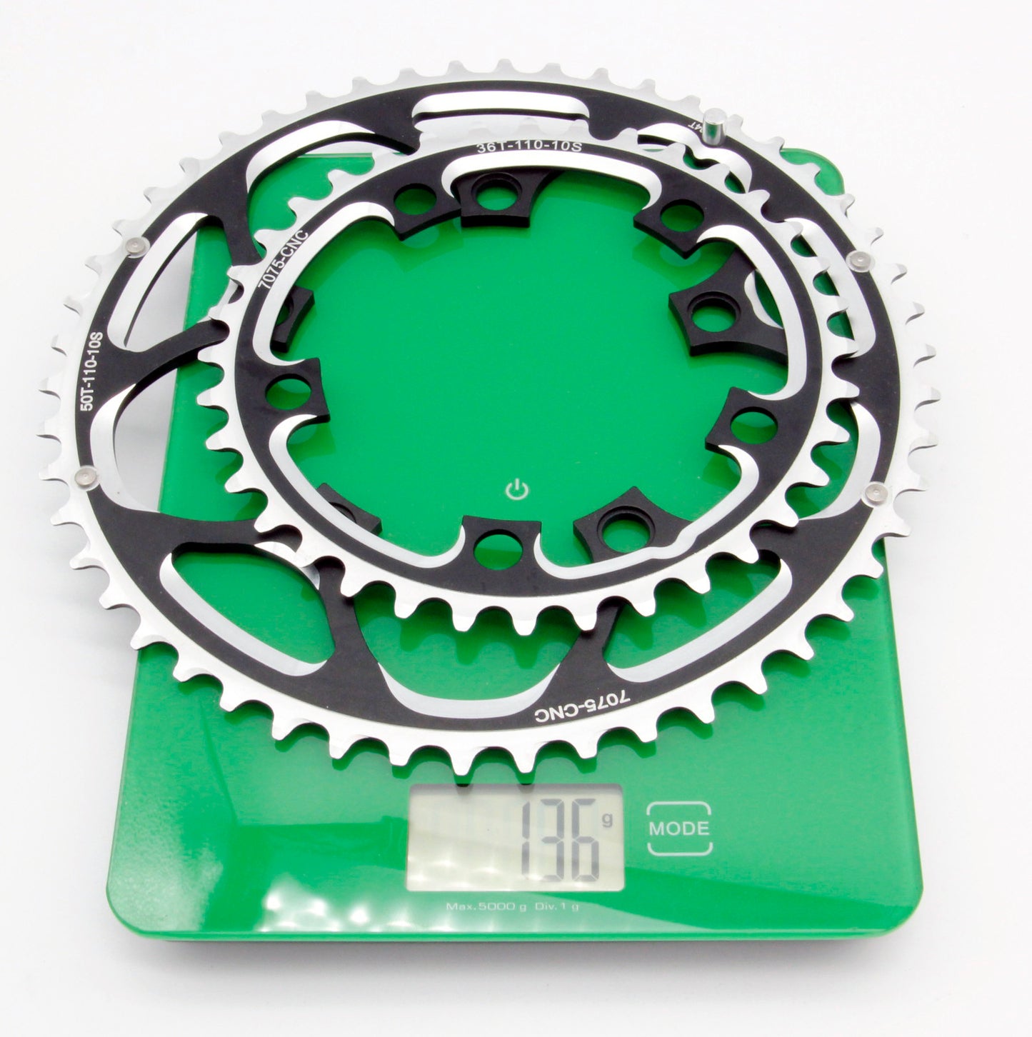 SwishTi Road Cyclocross eBike Bike Chainring Set BCD110mm 50/36T For 10-Speed Shimano