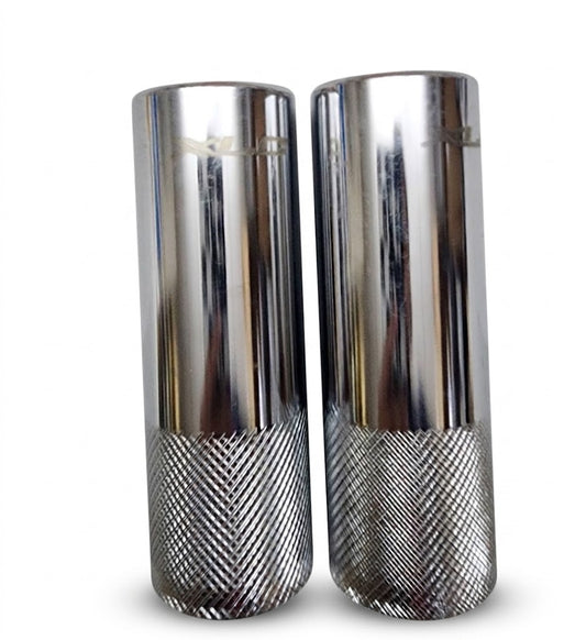 XLC BMX Pegs 37x110mm Chrome Steel for 3/8" (M10) Axle - Pair (2pcs) 0077