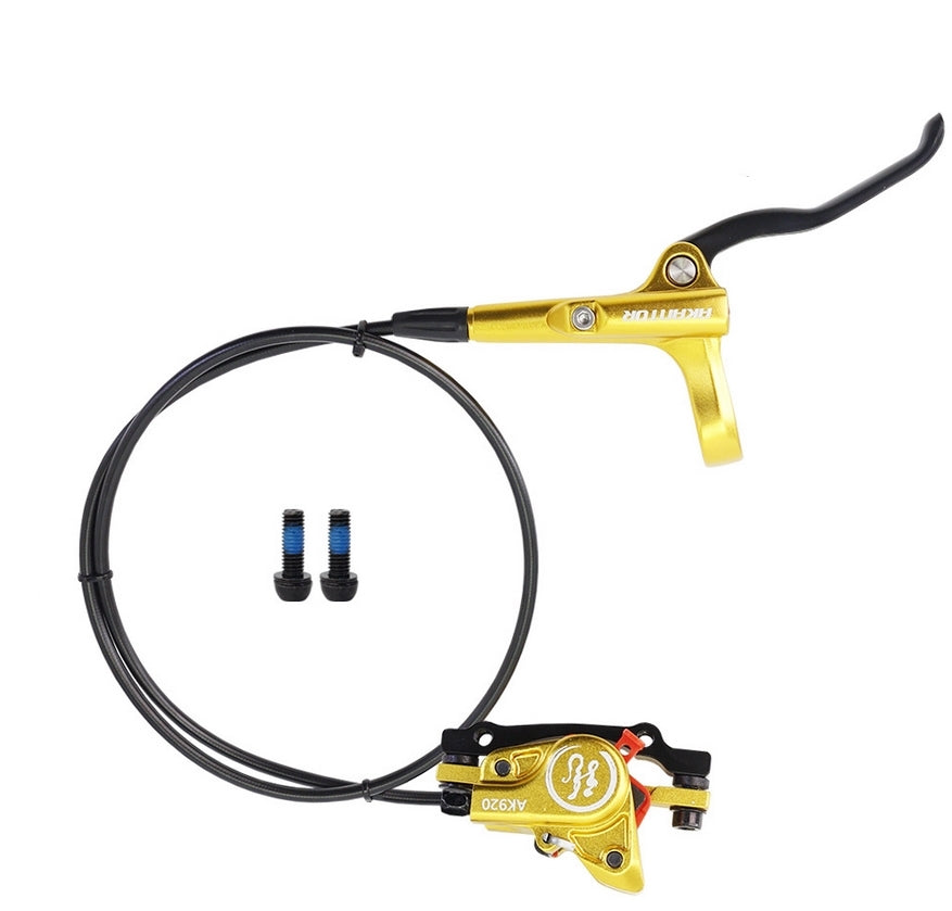 SwishTi AK920  MTB eBike Cycle Hydraulic Disc Rotor Brake Set Gold Bike