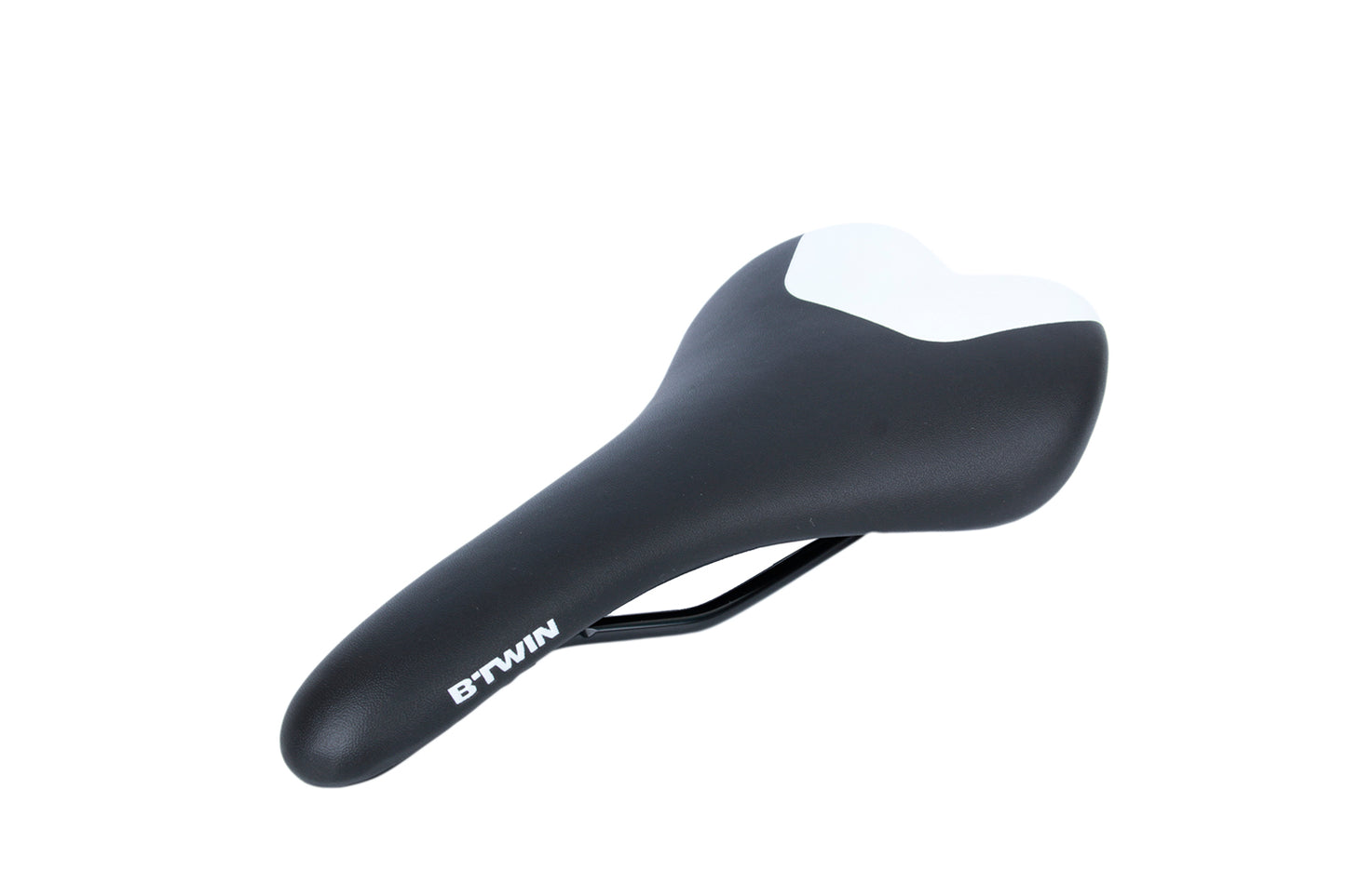B'TWIN Road MTB ebike Bicycle Saddle Cr-Mo Rails Seat Black White 275x135mm