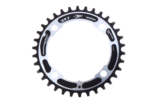 AEROZINE Xone 104 BCD Narrow Wide Chainring MTB 32T 34T 36T Single Gear Black