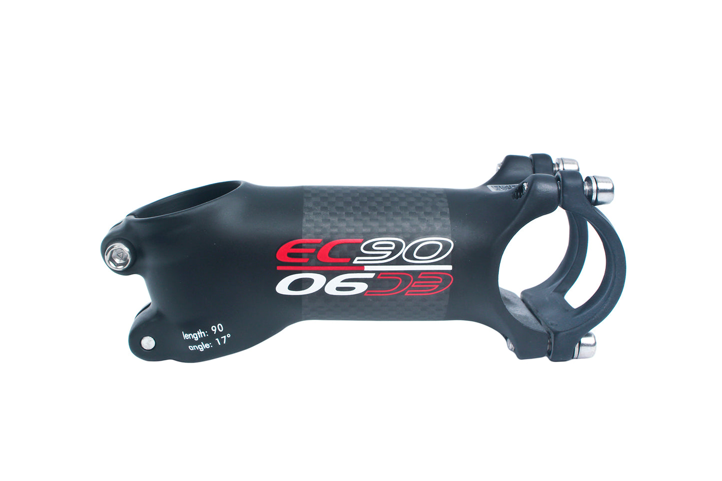 EC90 Road MTB 29ER eBike Bicycle Carbon-Coated Stem 17D 17-Degree 31.8MM 90MM