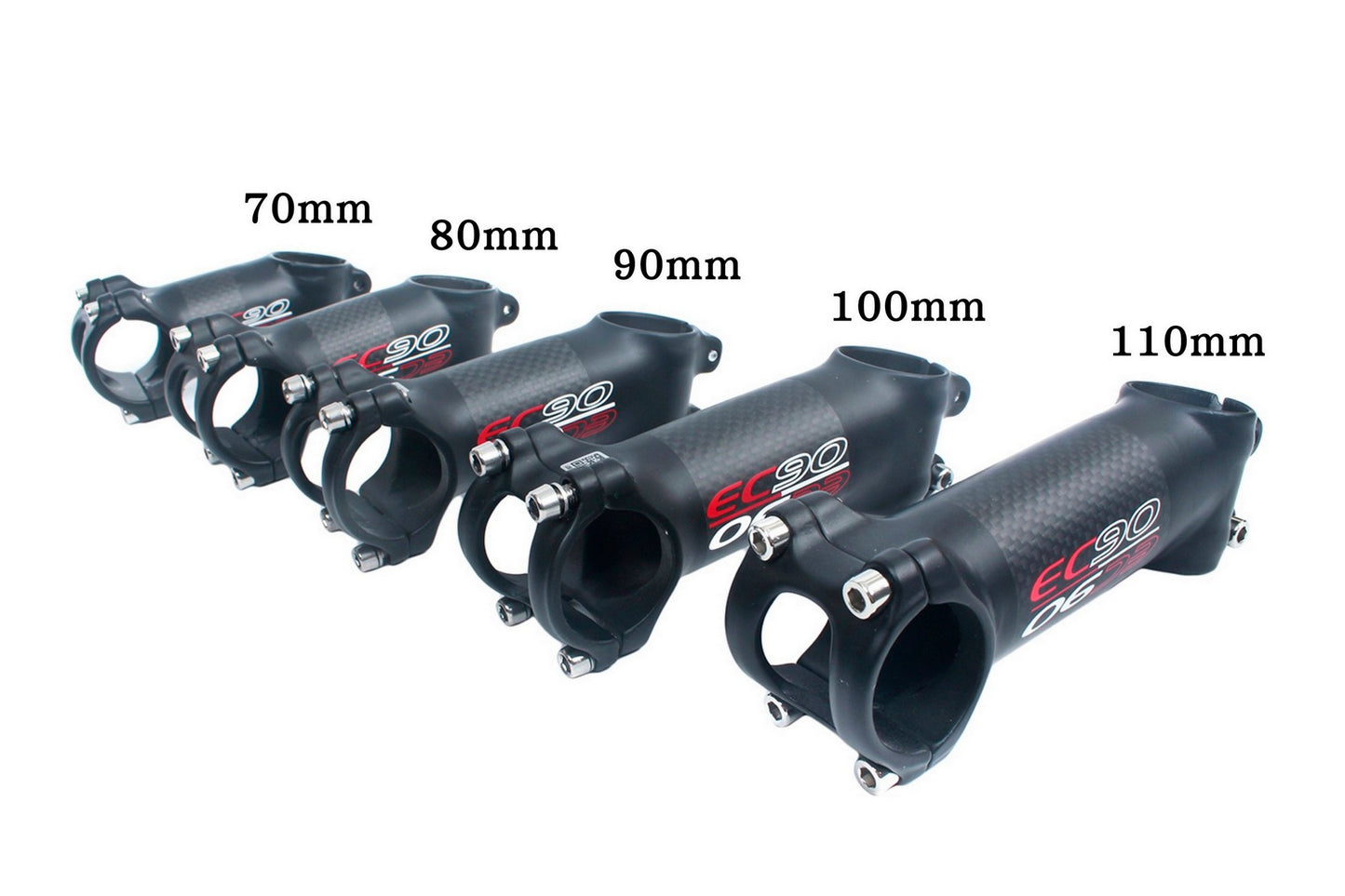 EC90 Road MTB 29ER eBike Cyclocross Bicycle 17D 17-Degree Carbon-Coated Stem