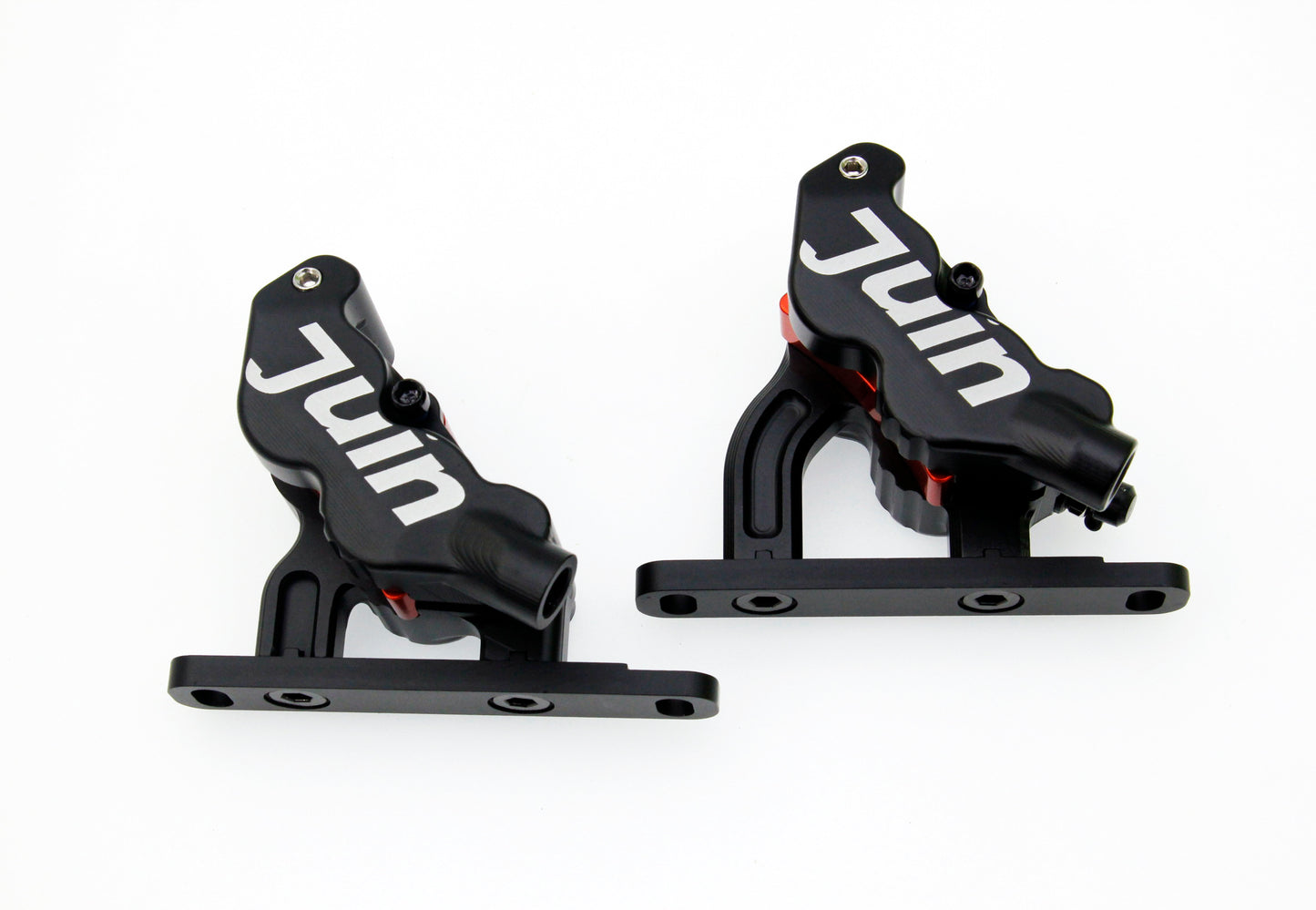 Juin Tech ETF 4-Piston Flat Mount Hydraulic Brake Calipers 160mm E-Bike Black