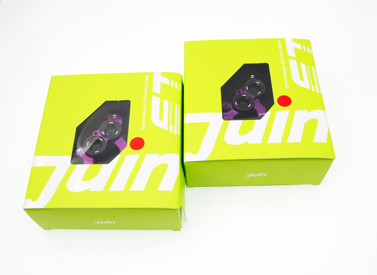 Juin Tech ETF 4-Piston Flat Mount Hydraulic Brake Calipers 160mm E-Bike Purple