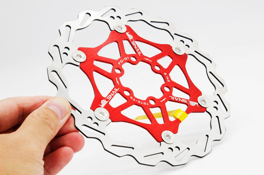 Swishti Floating MTB eBike Cyclocross Bicycle Disc Brake Rotor 160MM 6" Red