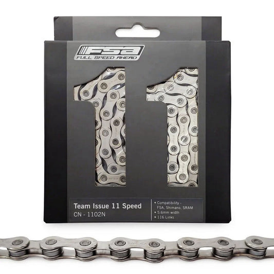 FSA Team Issue Road MTB Cyclocross Bicycle 10/11 Speed Bike Chains Silver