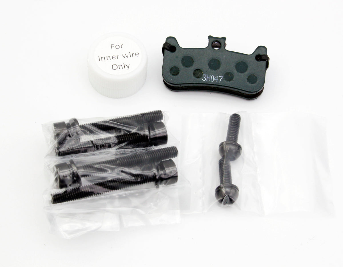 Juin Tech GTF6 Single 6-Piston Flat Mount Hydraulic Brake Caliper Gravel E-Bike