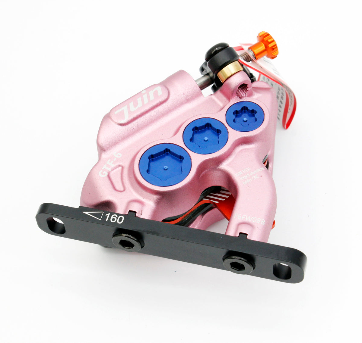 Juin Tech GTF6 Single 6-Piston Flat Mount Hydraulic Brake Caliper Gravel E-Bike