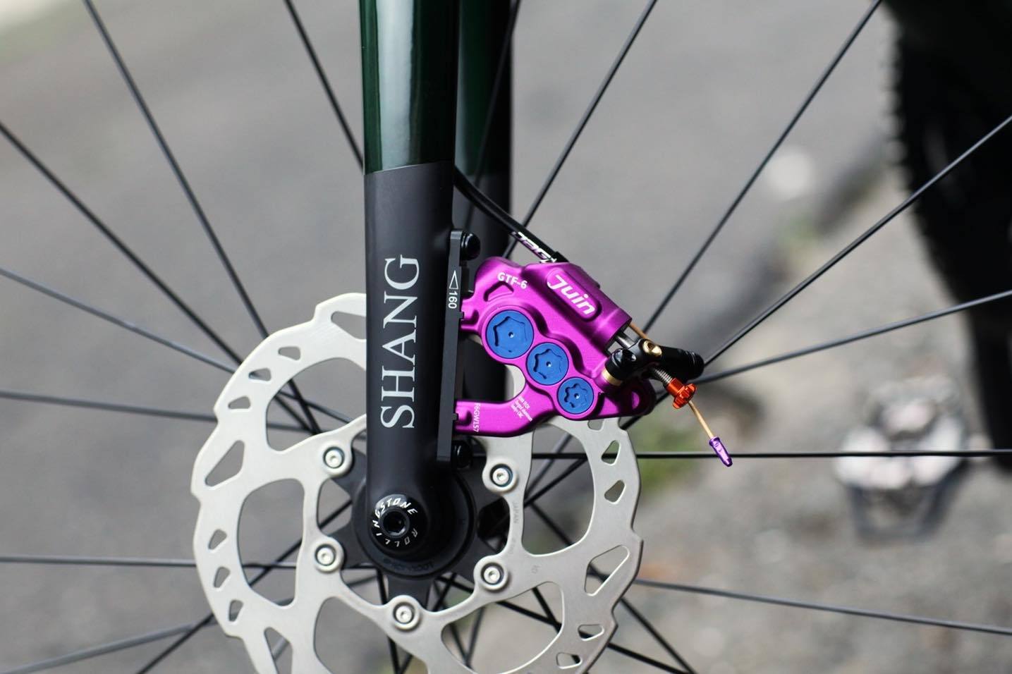 Juin Tech GTF6 Single 6-Piston Flat Mount Hydraulic Brake Caliper Gravel E-Bike