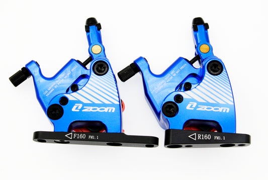 Zoom Fm-HB110 Cyclocross Bicycle Hydraulic Flat-Mount Disc Brake Caliper Set