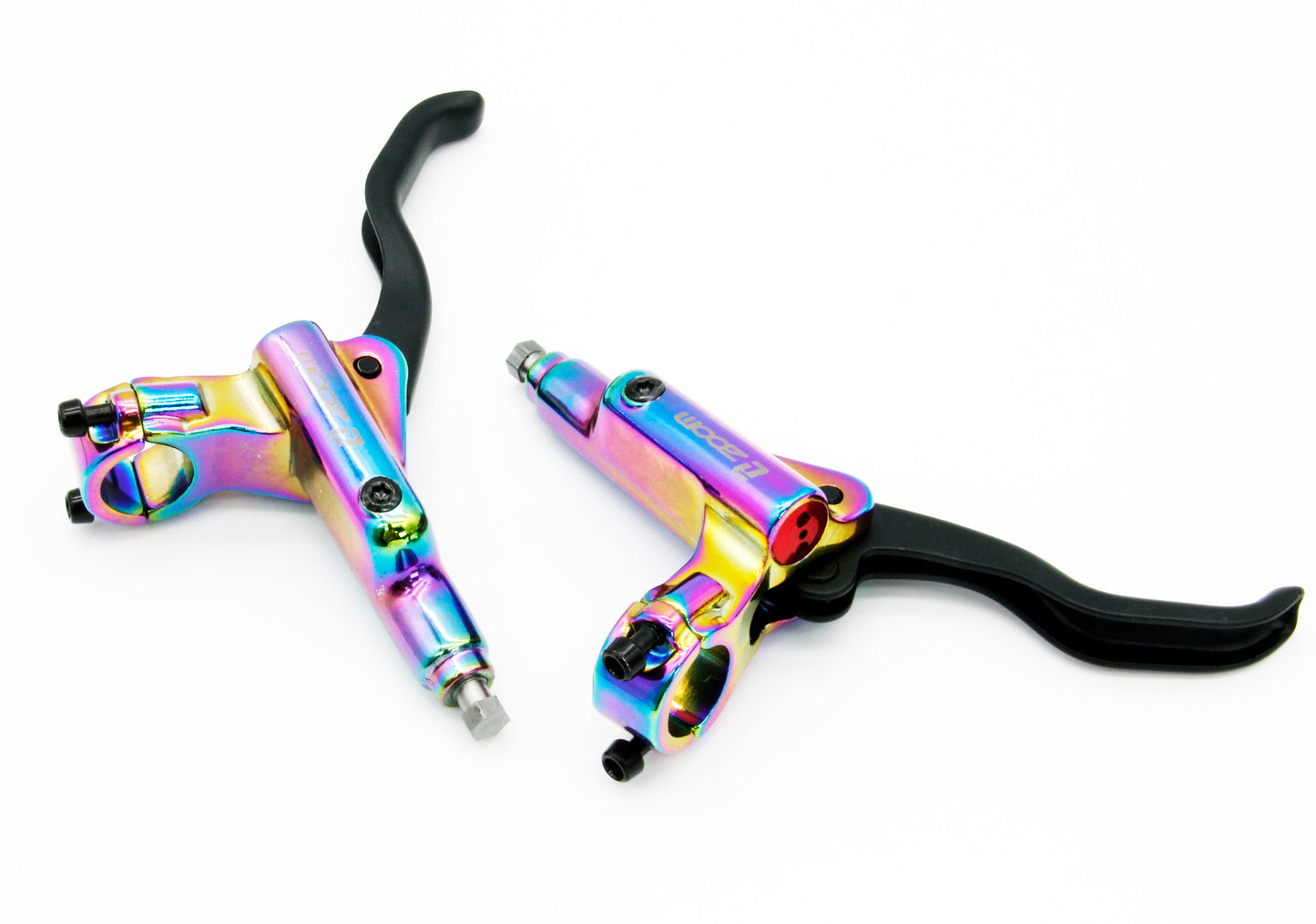 Zoom HB975 Mountain eBike Bicycle Hydraulic Disc Rotor Brake Set Rainbow