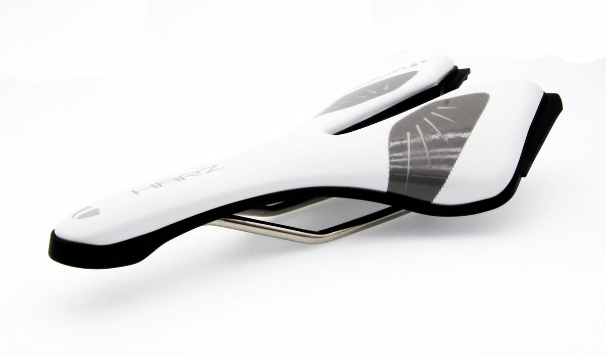 Union Sport Harz MXS Titanium Bike Saddle White Road MTB Ti-Rail Bicycle Seat