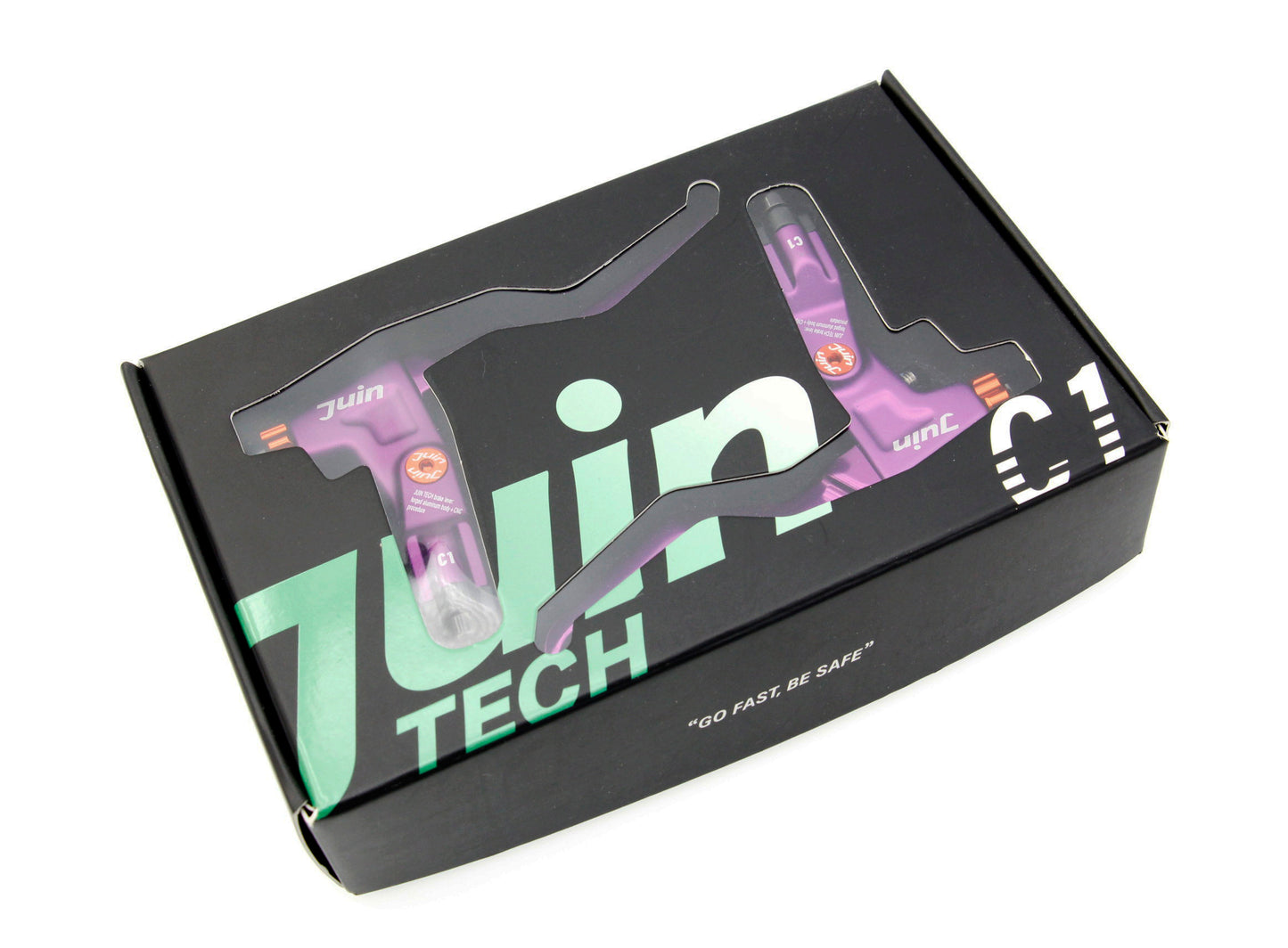Juin Tech C1 eBike City Folding Bicycle Cable-Actuated Brake Lever Set Purple