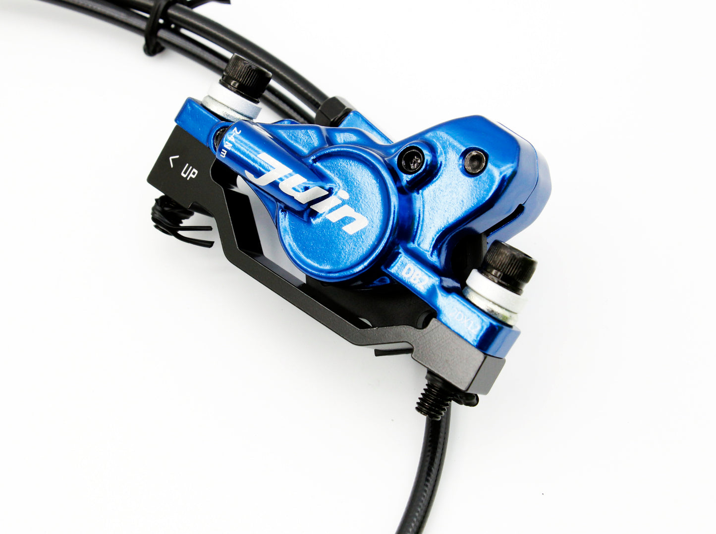 Juin Tech DB2 Mountain Bicycle Hydraulic Disc Brake Set w/160mm rotors Blue