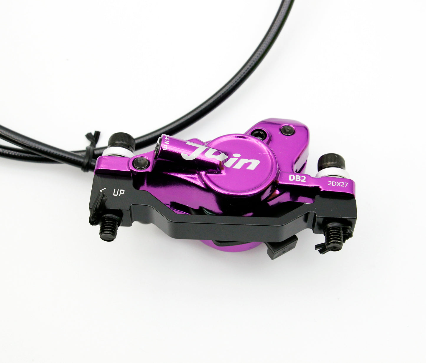 Juin Tech DB2 Mountain Bicycle Hydraulic Disc Brake Set w/160mm rotors Purple