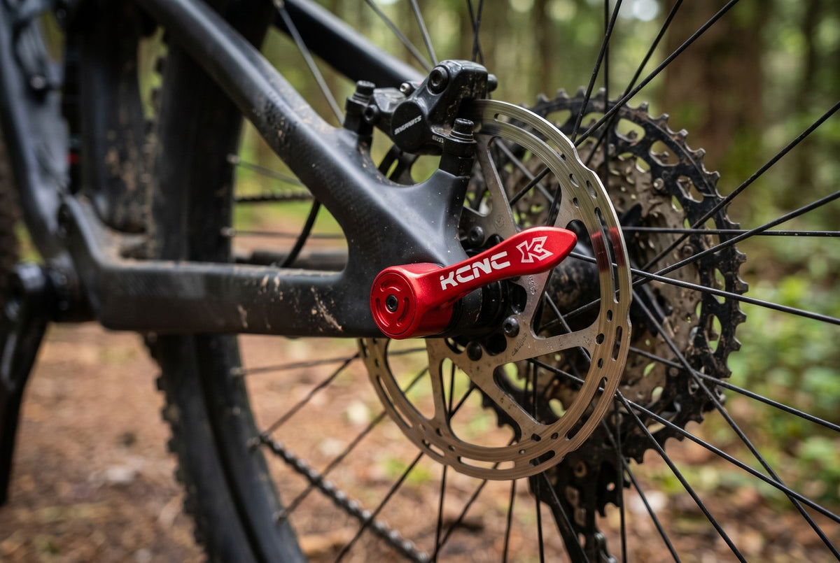 KCNC KQR07 RockShox Maxle Rear Thru Axle 12x142mm M12x1.75 Red Silver