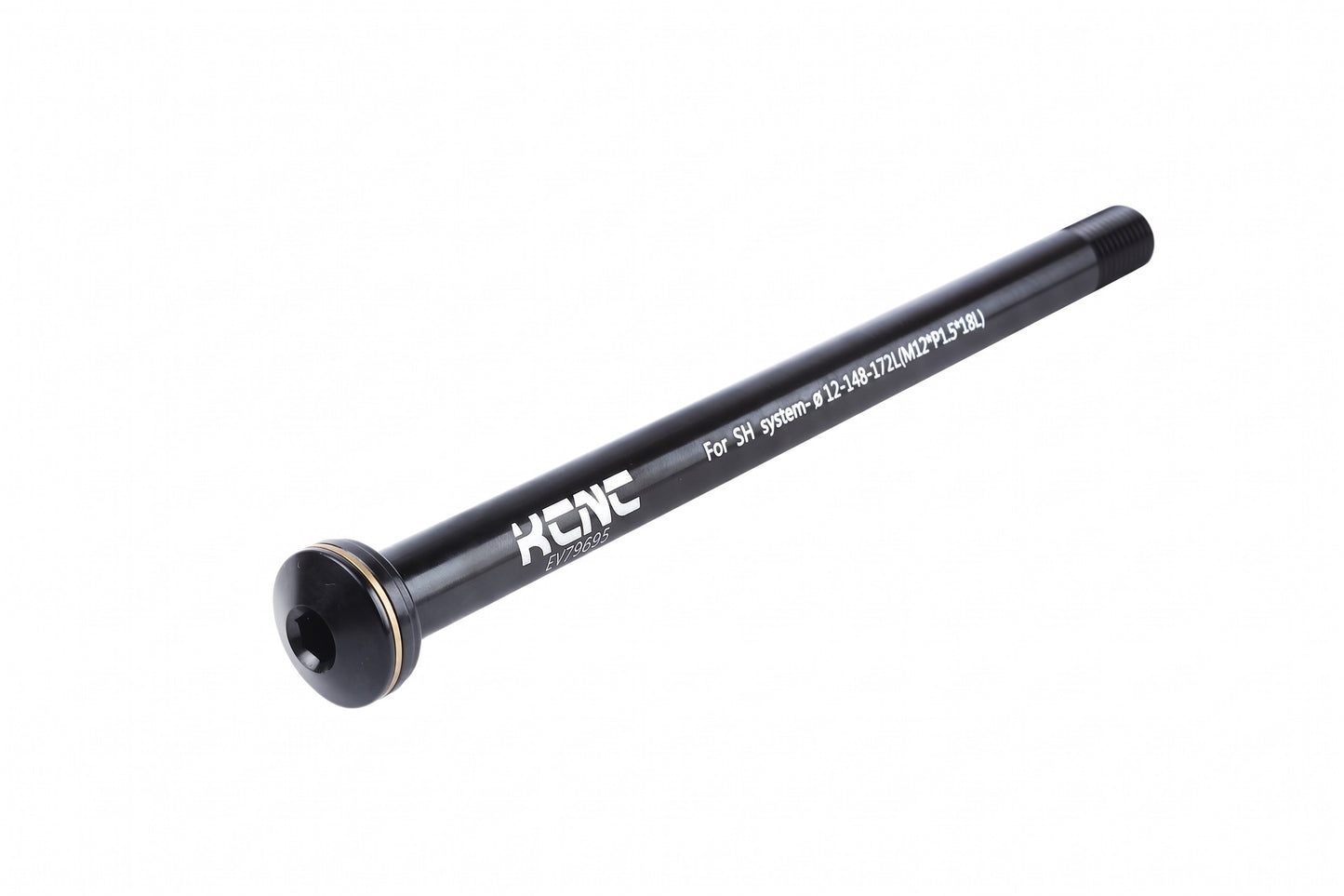 KCNC KQR08 Boost Thru Axle 12x148mm Shimano E-Thru M12x1.5 CNC Skewer 180L Black