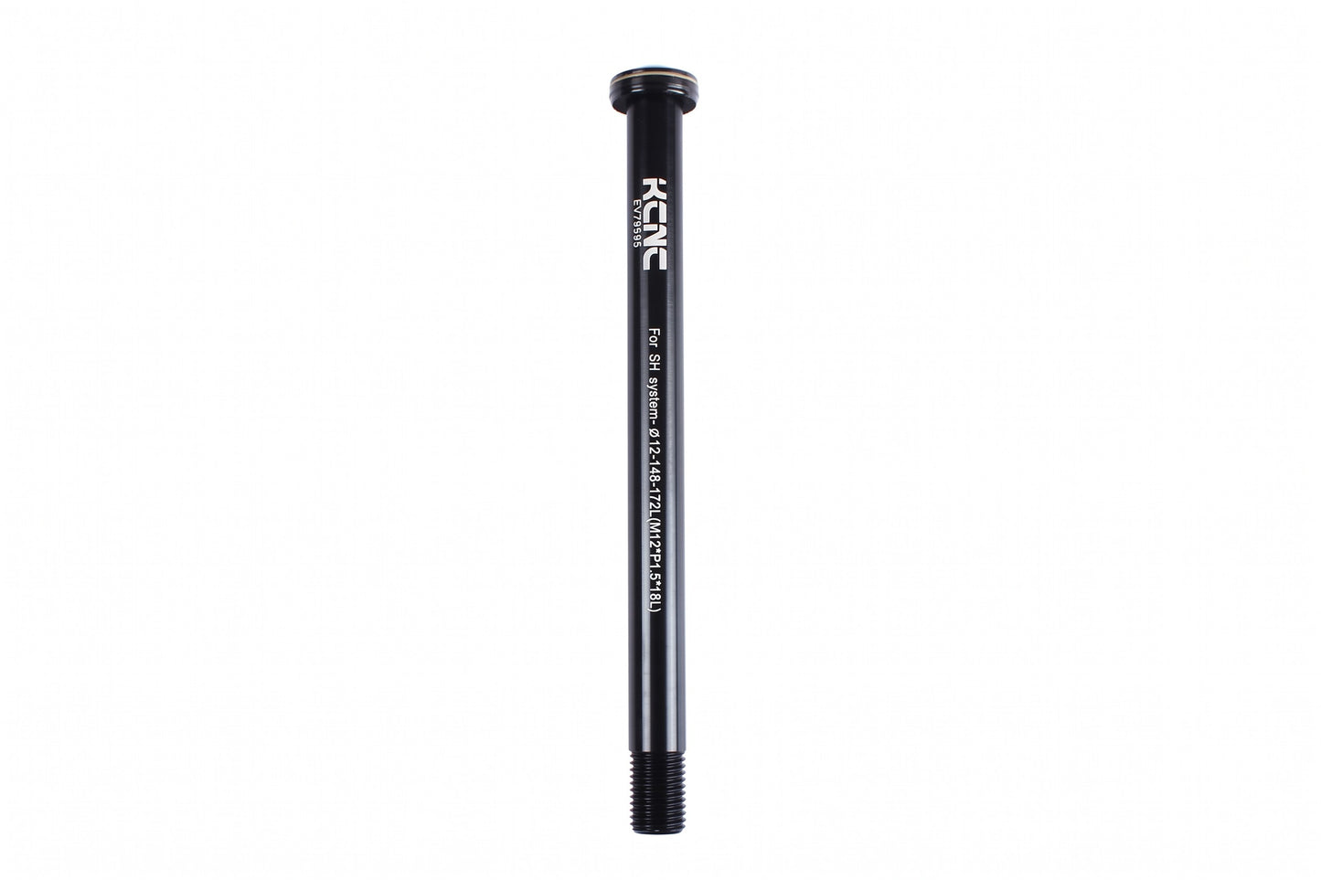 KCNC KQR08 Boost Thru Axle 12x148mm Shimano E-Thru M12x1.5 CNC Skewer 180L Black