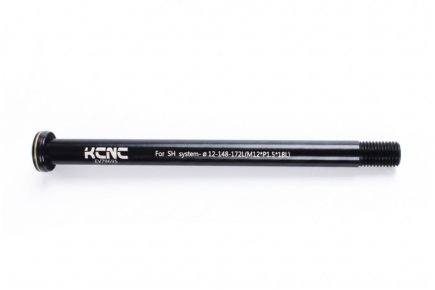 KCNC KQR08 Boost Thru Axle 12x148mm Shimano E-Thru M12x1.5 CNC Skewer 180L Black