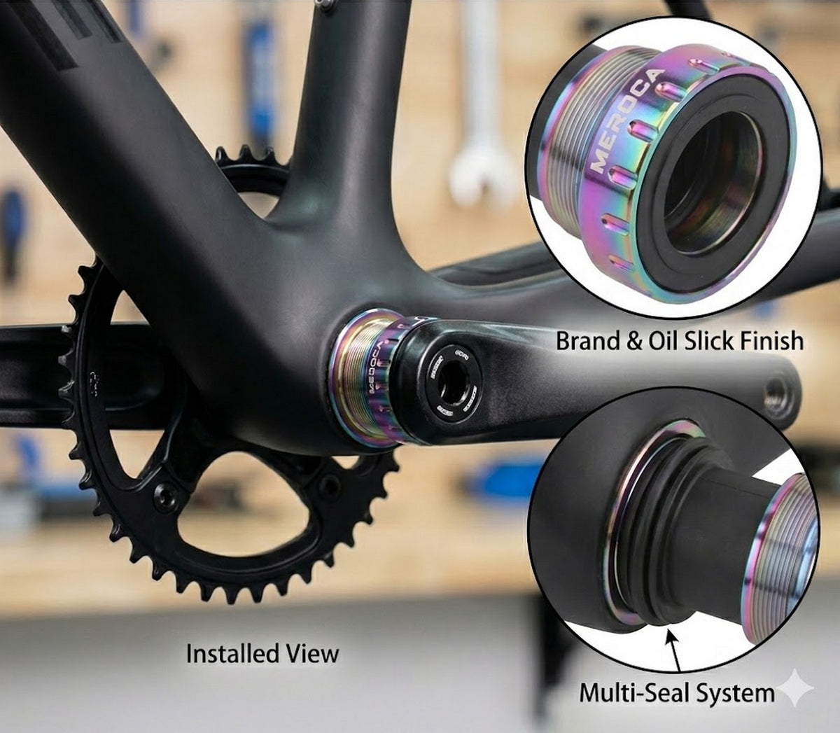 Swishti MTB BMX Bike Bottom Bracket BSA 68/73MM For Shimano SRAM