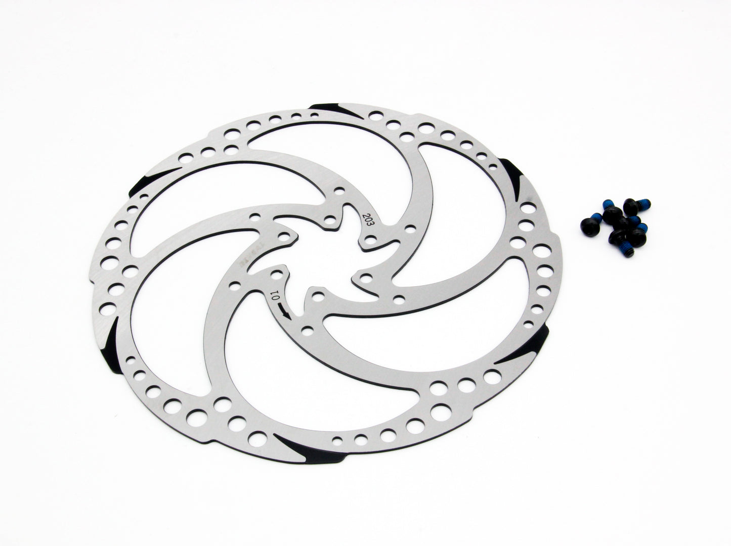 Bengal Wave 6 Bicycle Disc Brake Rotor 203mm For Mountain eBike Cx Gravel Use 203MM 8"