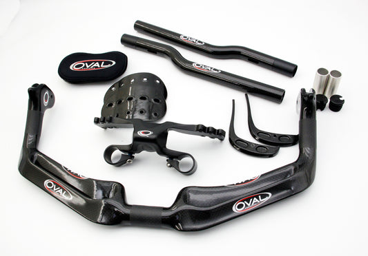 Oval Jetstream A921 TT/Triathlon Cycling Carbon Aerobar 26x400mm Bike Handlebar