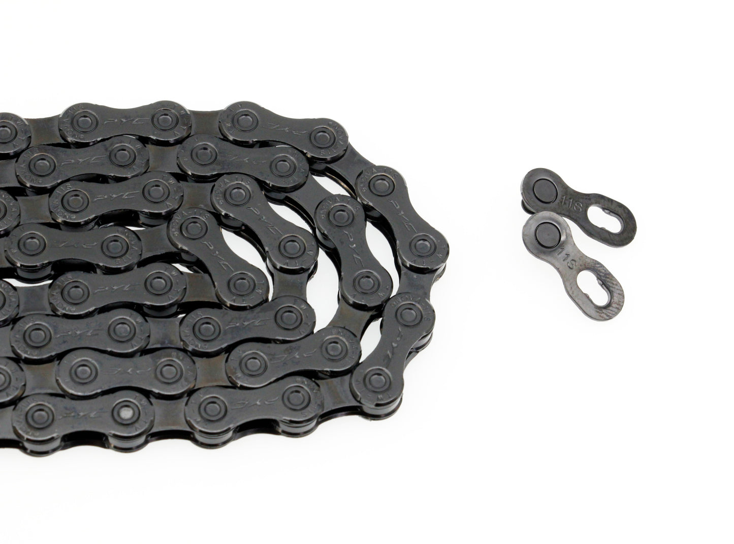 PYC P11E E-Bike Chain 11 Speed 138L Heavy Duty eMTB Oil Slick Gold Silver Black