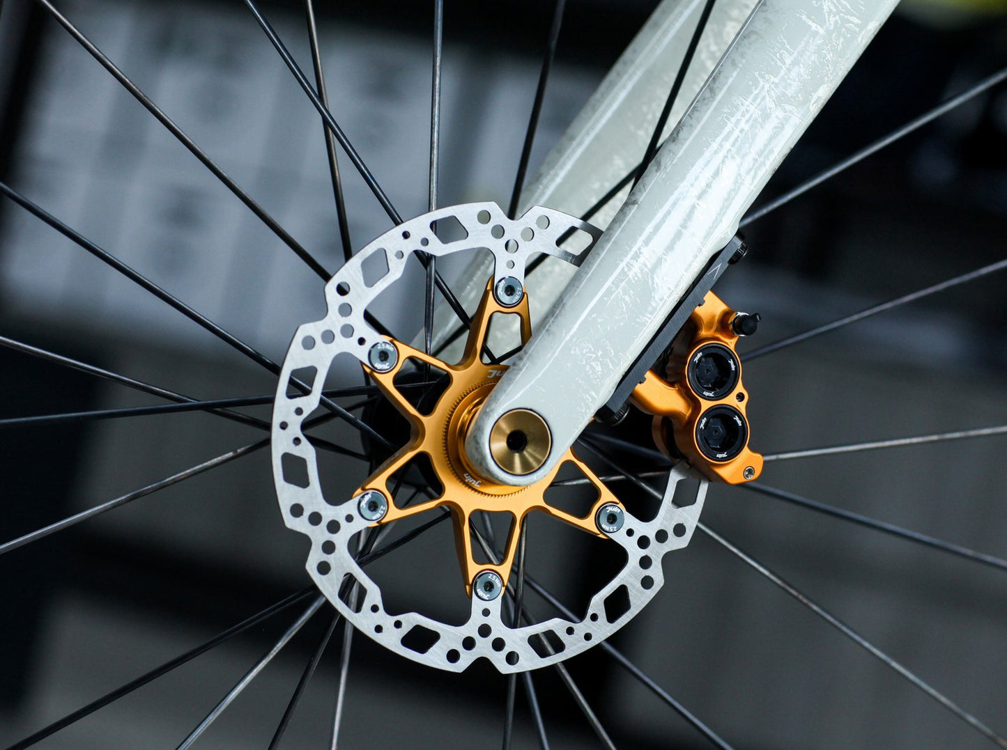 Juin Tech RT01A Cyclocross Bicycle Disc Brake Center-Lock Rotor 140mm/Black/Red/Purple/Turquoise/Blue/Gold