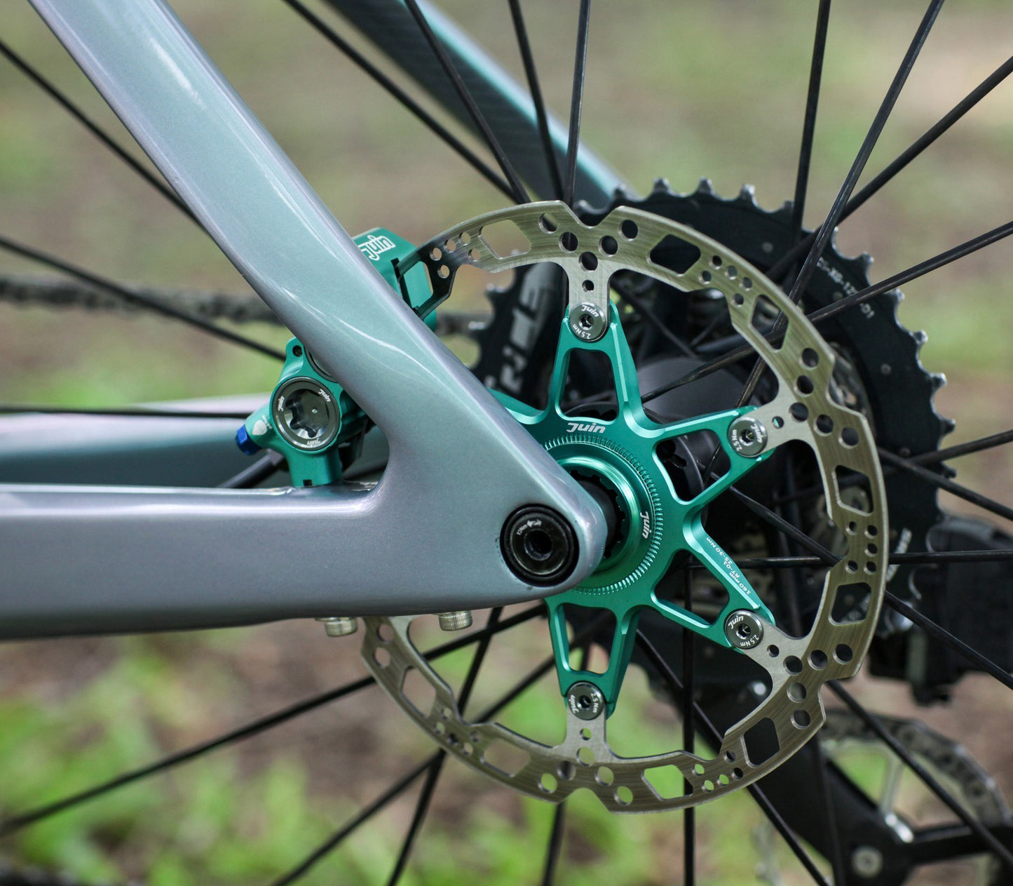 Juin Tech RT01A Cyclocross Bicycle Disc Brake Center-Lock Rotor 140mm/Black/Red/Purple/Turquoise/Blue/Gold