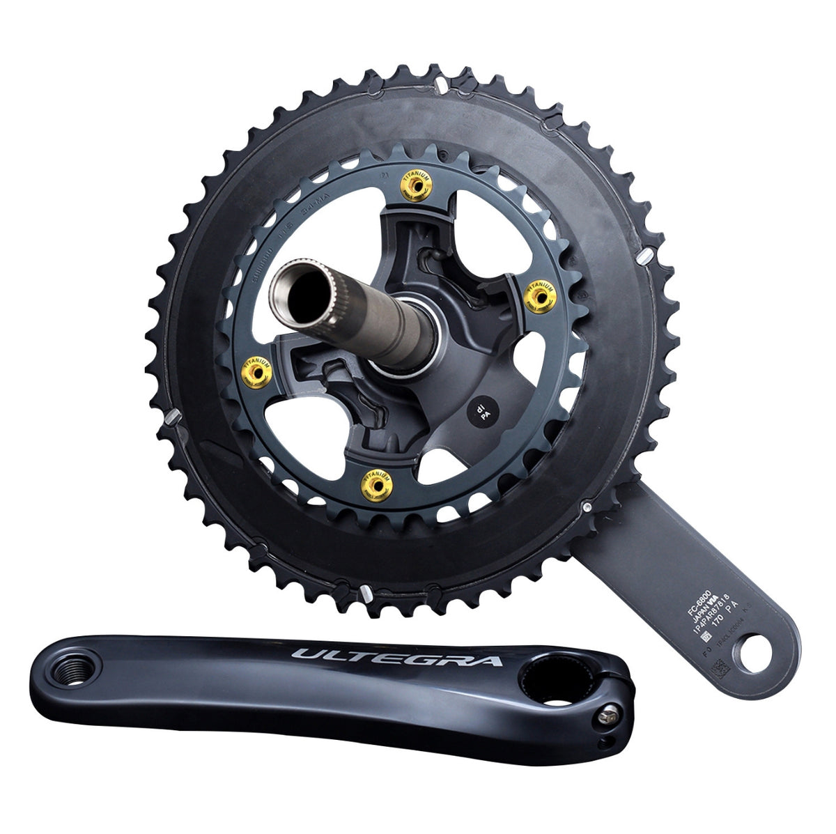 Swishti Road Bicycle Chainring Titanium Bolts 4PCS For 6800 R8000 R9100 Crankset ( RT049)