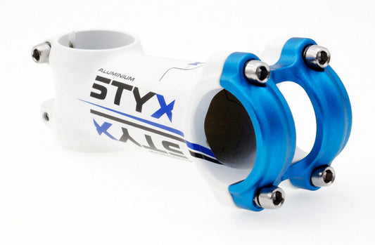 STYK Road Mountain 29er eBike MTB Bicycle Stem 5-Degree 31.8mm 100mm White&Blue