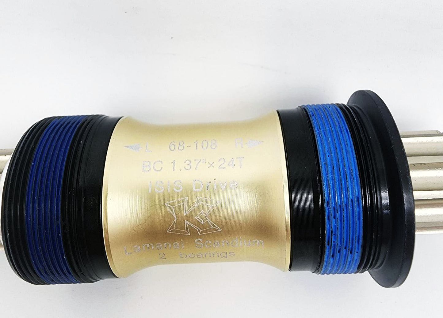 KCNC Lamanai Scandium ISIS Bottom Bracket 68x108mm BSA Thread Super Light 152g