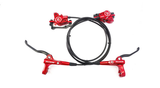 SwishTi AK950 MTB eBike Cycle Hydraulic Disc Rotor Brake Set Red