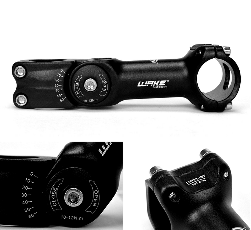 SwishTi Road MTB eBike Bike Angle-Adjustable 25.4 mm Stem In 90MM 110MM