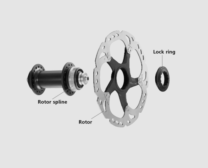 Shimano Center Lock Rotor Lockring Internal Spline Disc Brake Steel