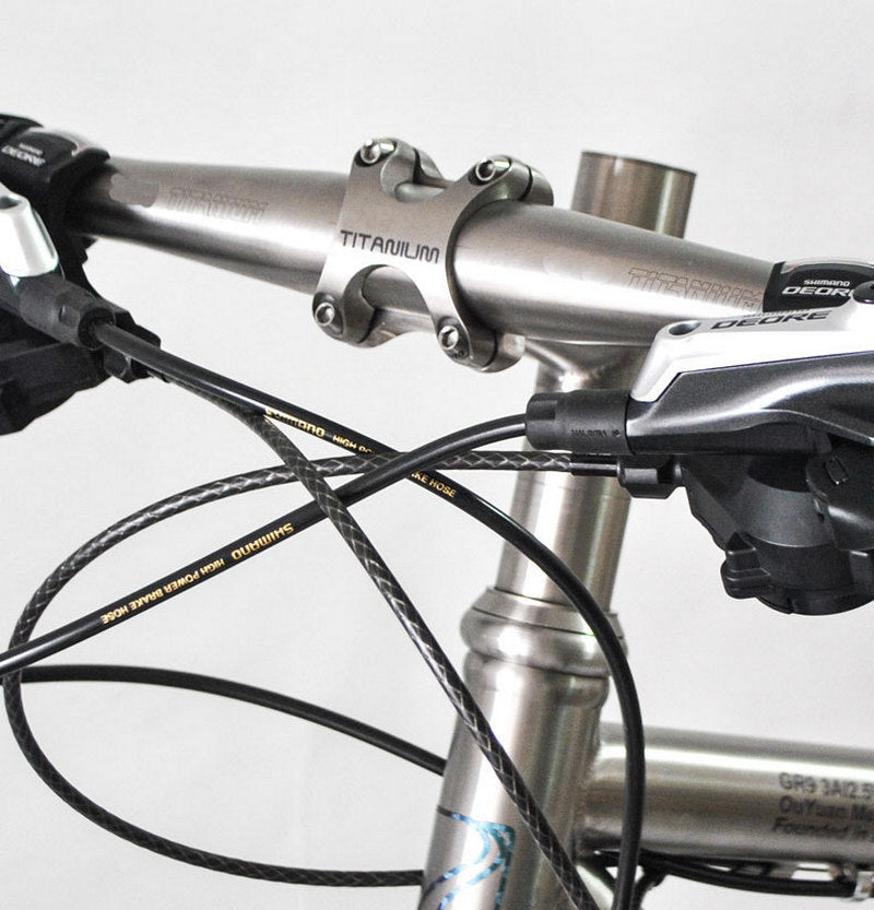 SwishTi GR9 Mountain eBike MTB Bicycle Titanium Flat Handlebar 31.8x740mm Ti Bar