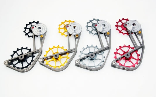 SwishTi Gravel Cycle Oversized Pulley Titanium Cage for 12s Sram XPLR AXS use