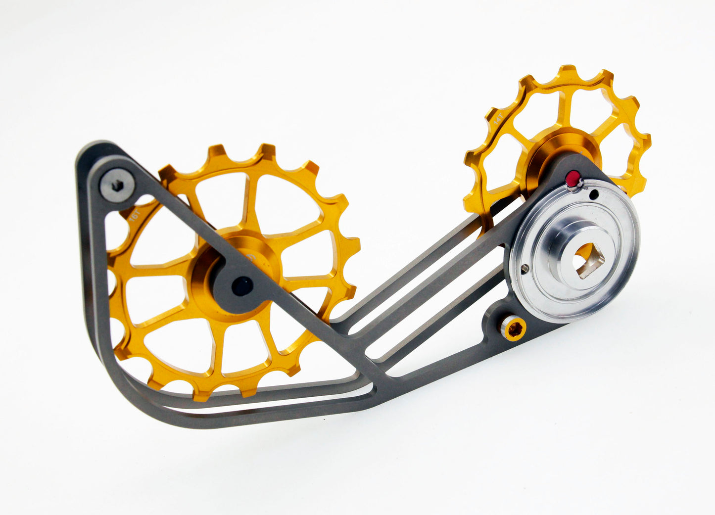 SwishTi Gravel Bicycle Oversized Pulley Titanium Cage for Sram XPLR AXS Gold