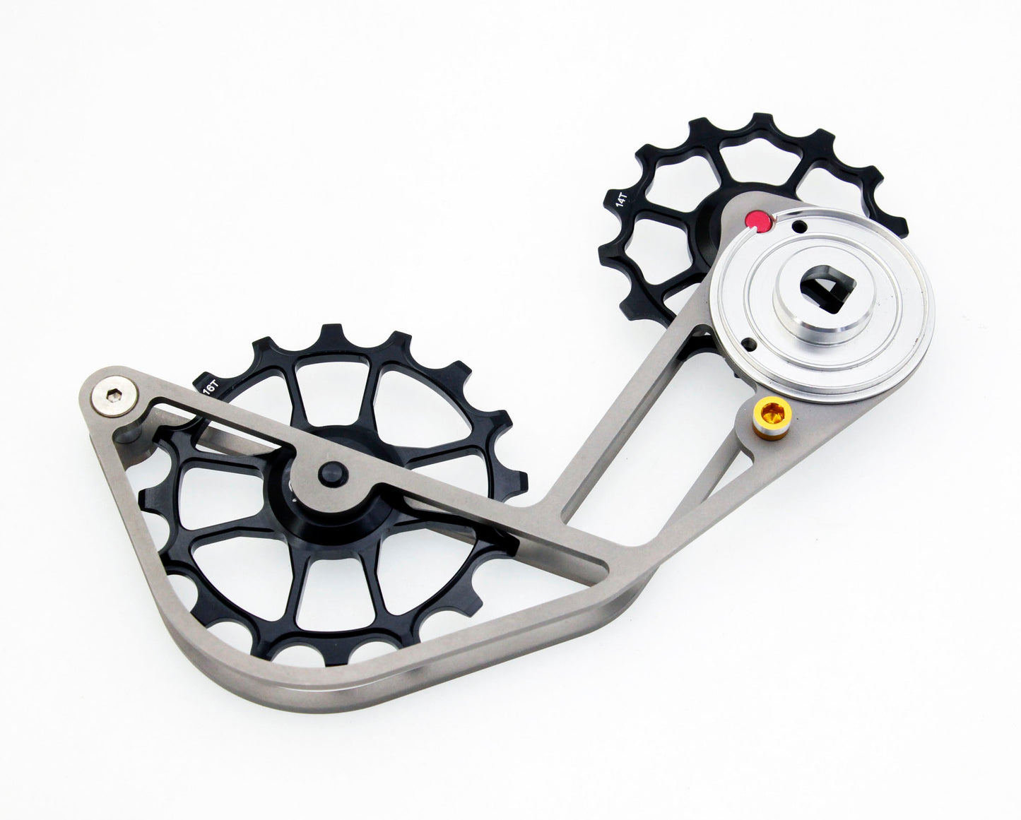 SwishTi Gravel Bicycle Oversized Pulley Titanium Cage for Sram XPLR AXS Black