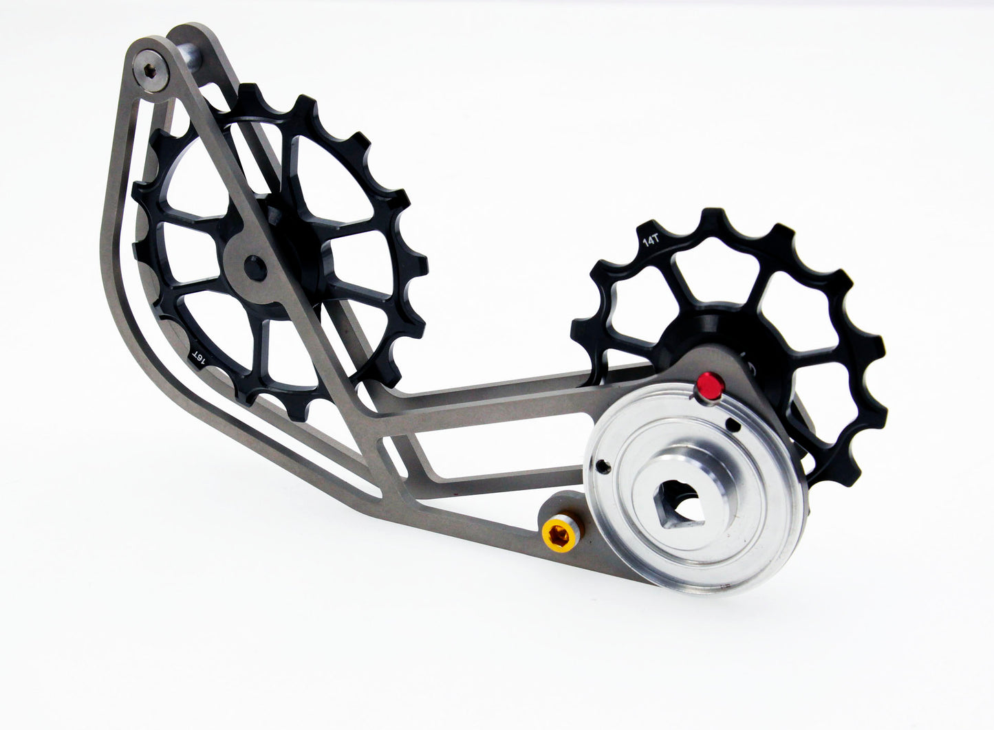 SwishTi Gravel Bicycle Oversized Pulley Titanium Cage for Sram XPLR AXS Black