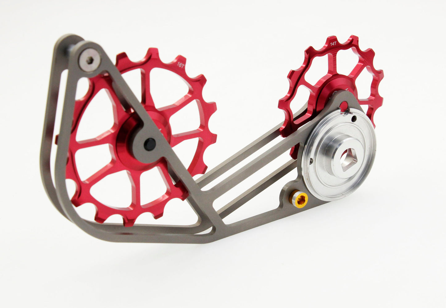 SwishTi Gravel Cycle Oversized Pulley Titanium Cage for 12s Sram XPLR AXS use
