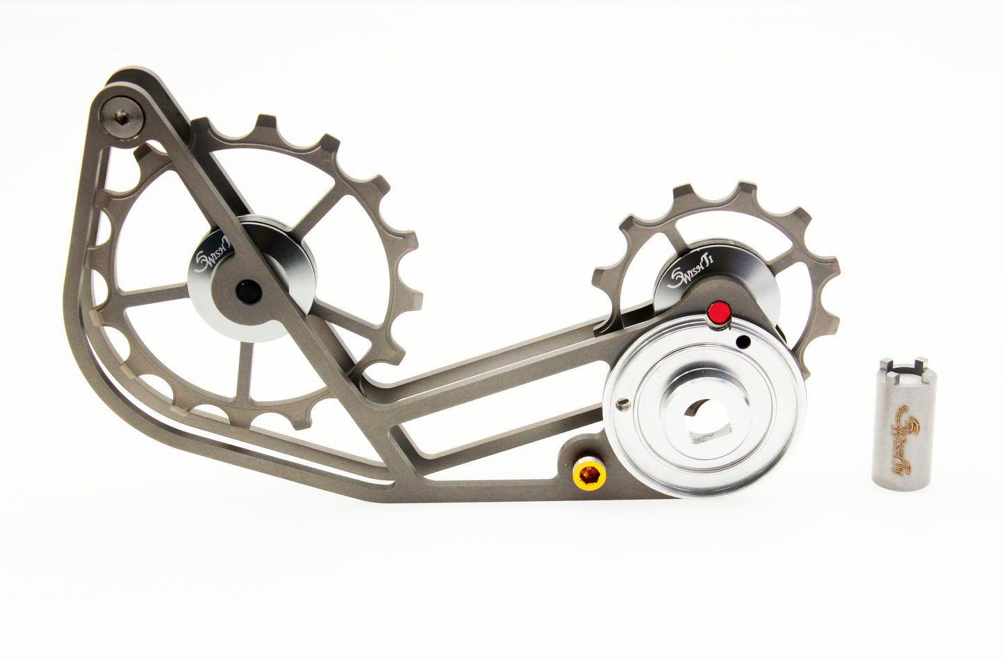 SwishTi Gravel Bicycle Oversized Full Titanium Pulley&Cage for Sram XPLR AXS use