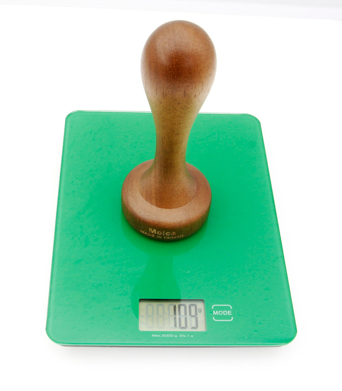 Moica Solid Wood Coffee Tamper 6.5x15cm Espresso Press Pestle Made in Taiwan