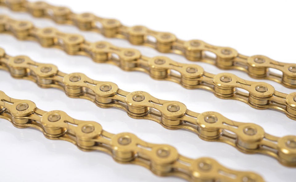 KMC X11EL 11 Speed Chain Extra Light Road MTB w/ MissingLink - Gold