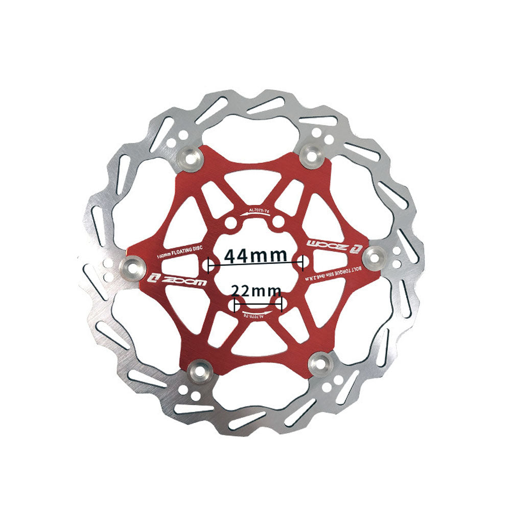 Zoom Mountain Cyclocross eBike Bicycle Disc Floating Brake Rotor 160mm 6"