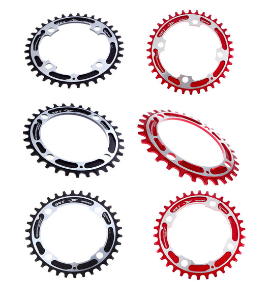 AEROZINE Xone BCD104 Narrow Wide Chainring MTB 32T 34T 36T Single Gear Red Black