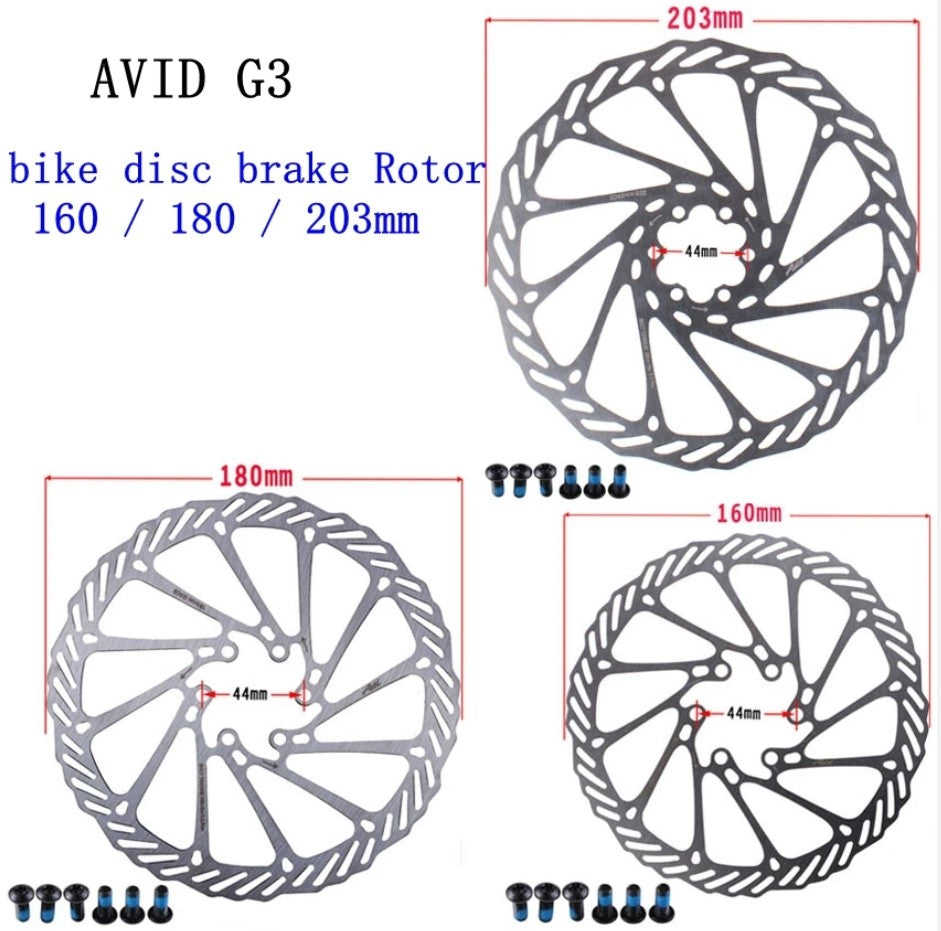 Avid G3CS Mountain Cyclocross Bicycle Bike Disc Brake Rotor 160mm 6" Silver
